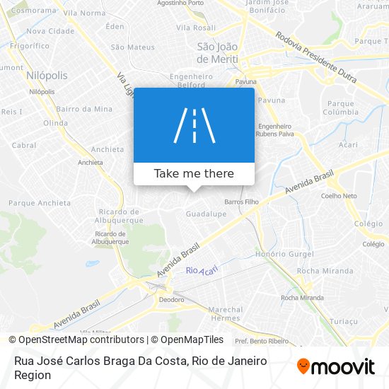 Rua José Carlos Braga Da Costa map