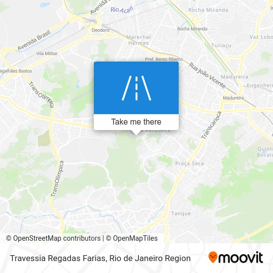 Travessia Regadas Farias map