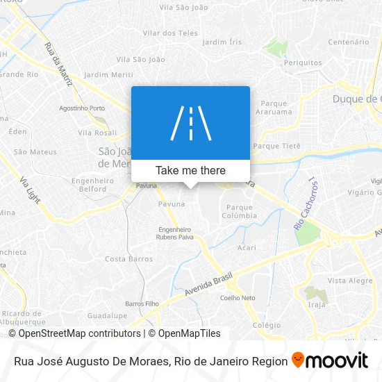 Rua José Augusto De Moraes map