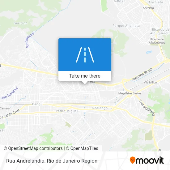 Rua Andrelandia map