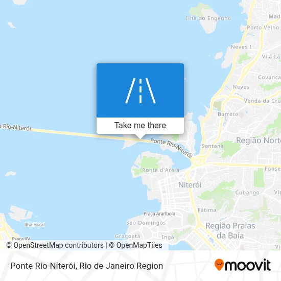 Ponte Rio-Niterói map