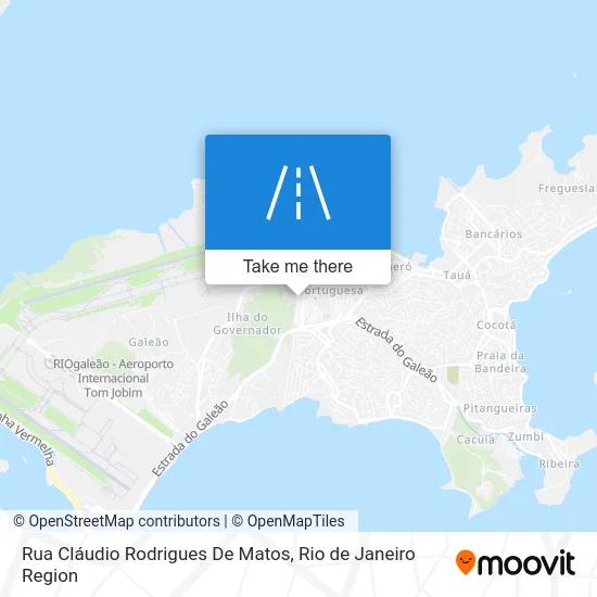 Rua Cláudio Rodrigues De Matos map
