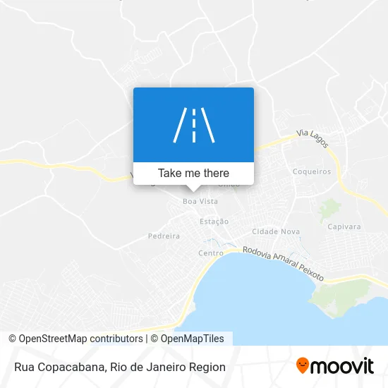 Rua Copacabana map