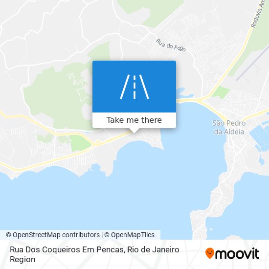 Mapa Rua Dos Coqueiros Em Pencas