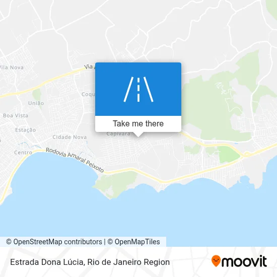 Estrada Dona Lúcia map