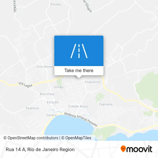 Rua 14 A map