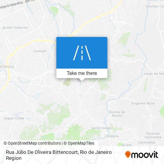 Mapa Rua Júlio De Oliveira Bittencourt