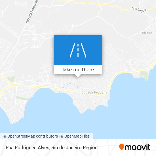 Mapa Rua Rodrigues Alves