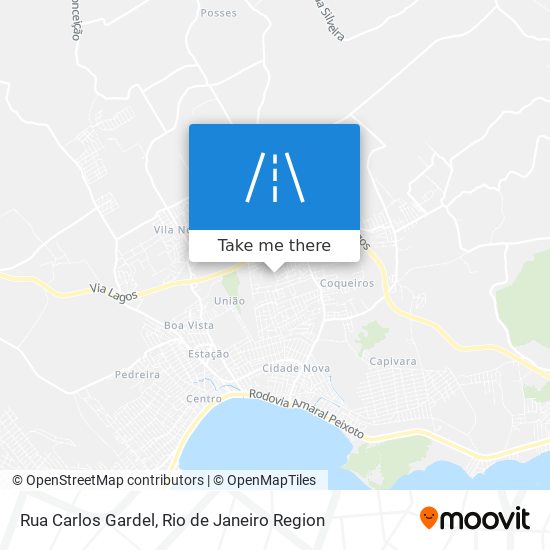 Mapa Rua Carlos Gardel