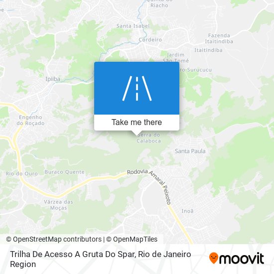 Trilha De Acesso A Gruta Do Spar map