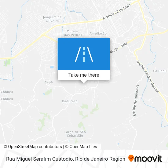 Rua Miguel Serafim Custodio map