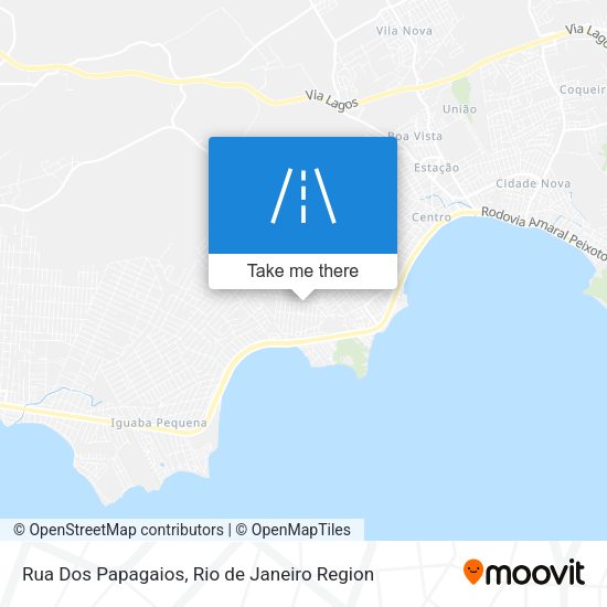 Rua Dos Papagaios map