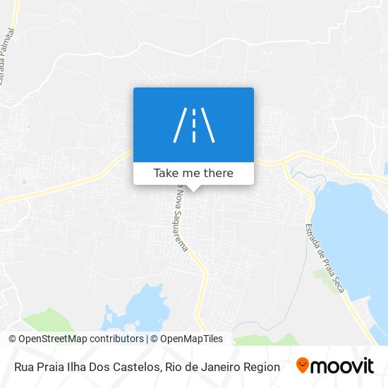 Mapa Rua Praia Ilha Dos Castelos