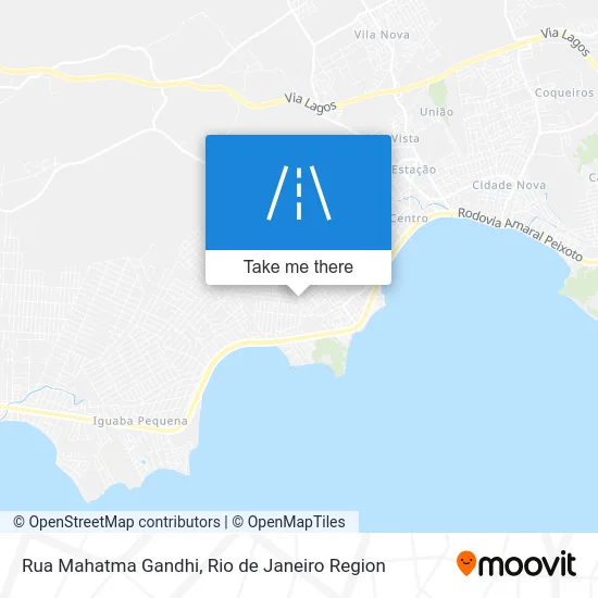 Rua Mahatma Gandhi map