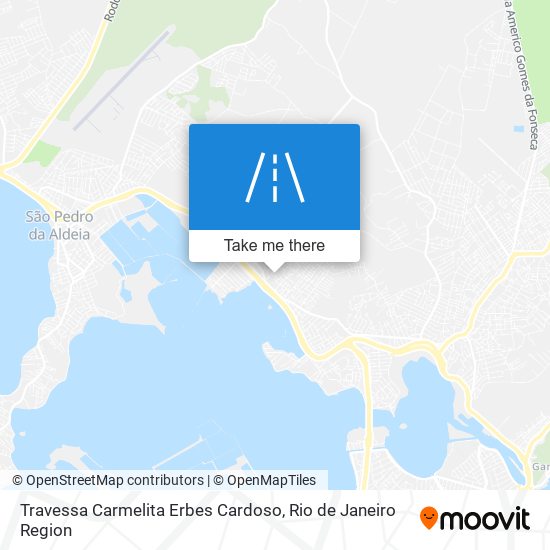 Mapa Travessa Carmelita Erbes Cardoso