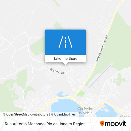 Rua Antônio Machado map