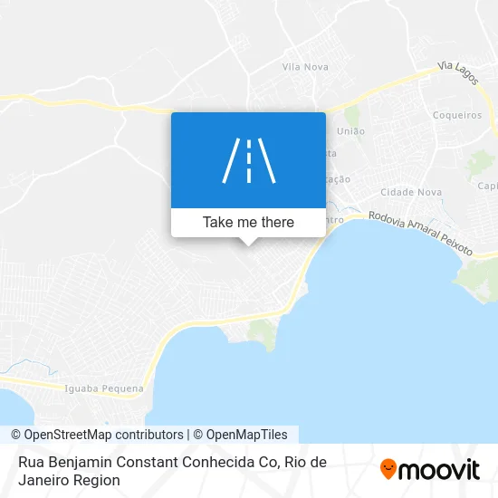 Rua Benjamin Constant Conhecida Co map