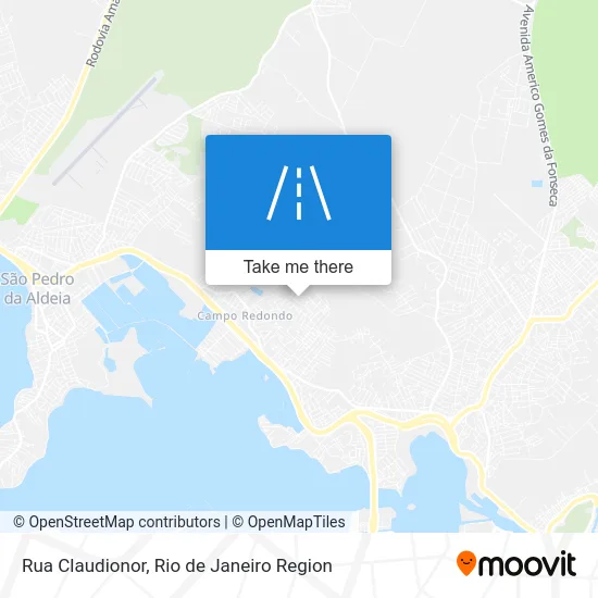 Rua Claudionor map