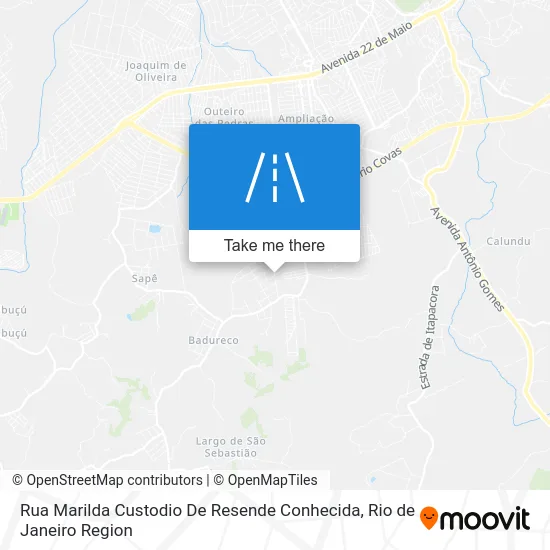 Rua Marilda Custodio De Resende Conhecida map