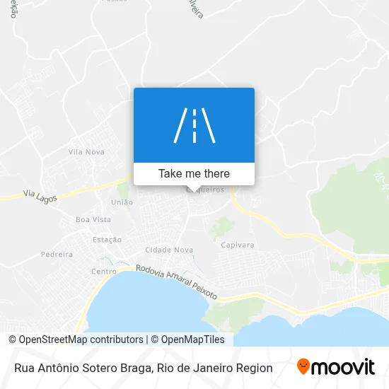 Rua Antônio Sotero Braga map