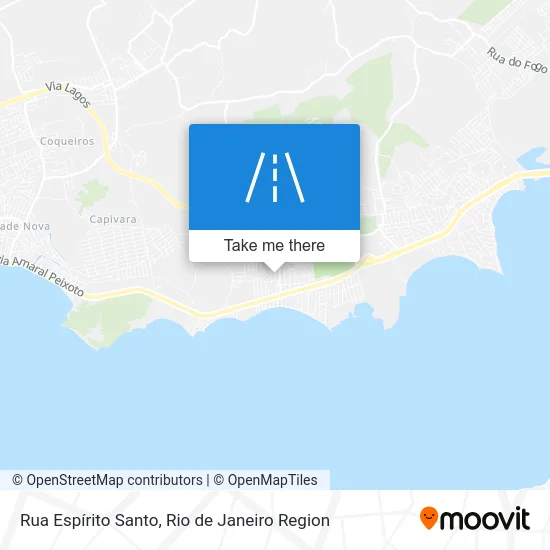 Rua Espírito Santo map