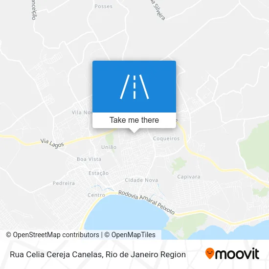 Rua Celia Cereja Canelas map