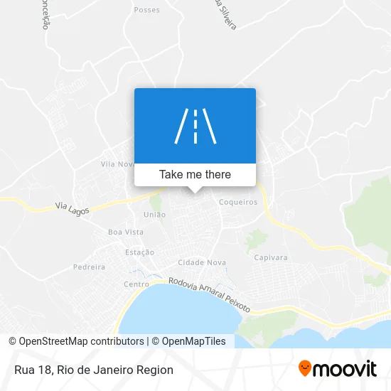 Rua 18 map