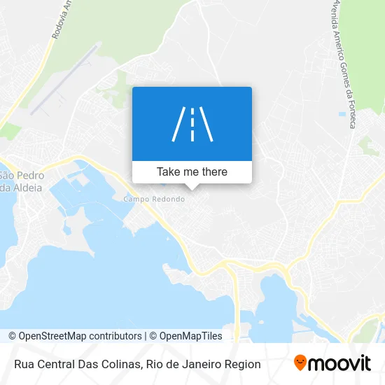 Rua Central Das Colinas map