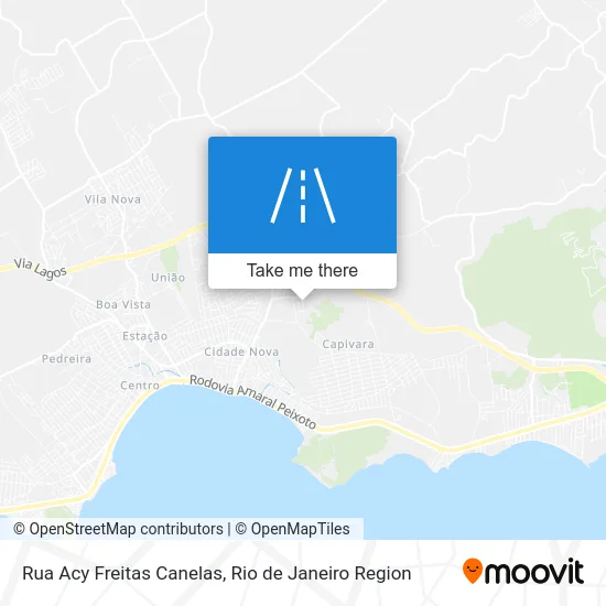 Rua Acy Freitas Canelas map