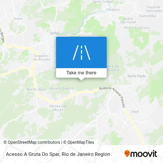 Acesso A Gruta Do Spar map