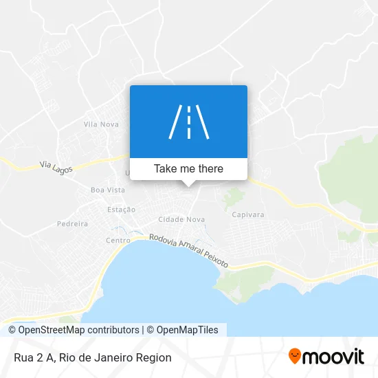 Rua 2 A map