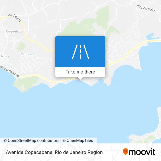 Avenida Copacabana map