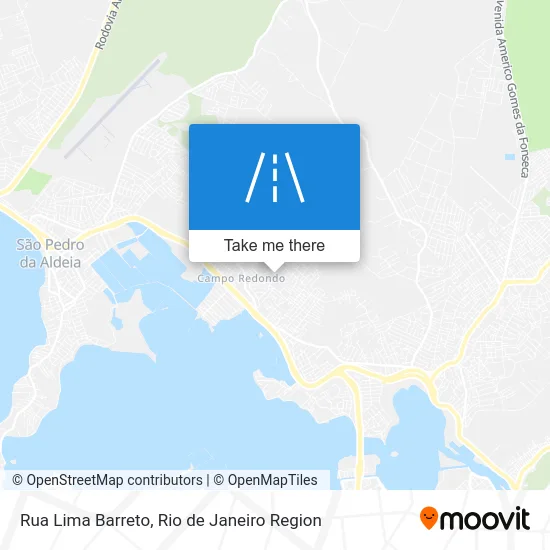 Rua Lima Barreto map