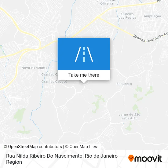 Rua Nilda Ribeiro Do Nascimento map
