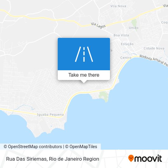 Rua Das Siriemas map