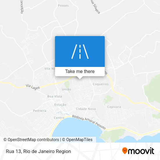 Rua 13 map
