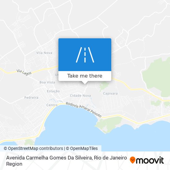 Mapa Avenida Carmelha Gomes Da Silveira