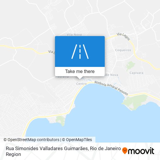 Mapa Rua Simonides Valladares Guimarães