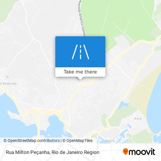 Mapa Rua Milton Peçanha