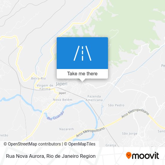 Rua Nova Aurora map