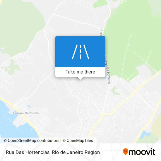 Rua Das Hortencias map