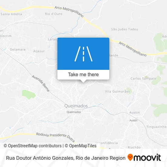 Rua Doutor Antônio Gonzales map