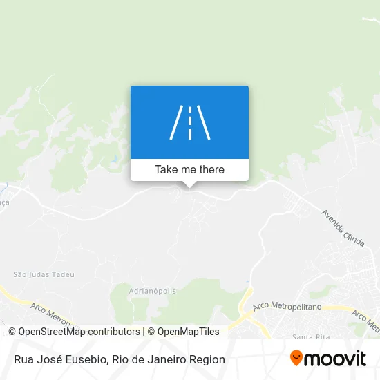Rua José Eusebio map