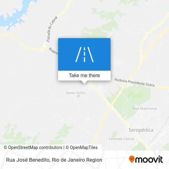 Rua José Benedito map