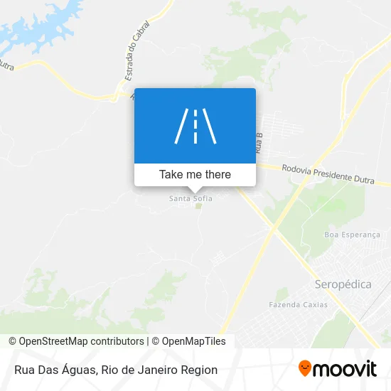 Rua Das Águas map