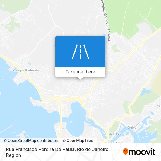 Rua Francisco Pereira De Paula map
