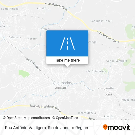 Rua Antônio Valdigem map
