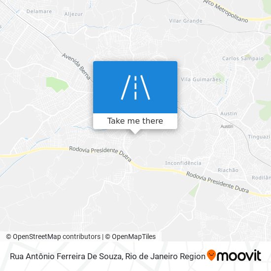 Mapa Rua Antônio Ferreira De Souza