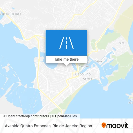 Avenida Quatro Estacoes map