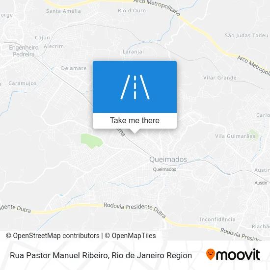 Rua Pastor Manuel Ribeiro map
